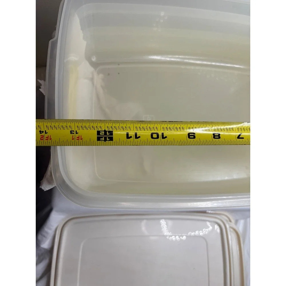 Tupperware Modular Mates Rectangular Food Storage Containers 4 Piece Set